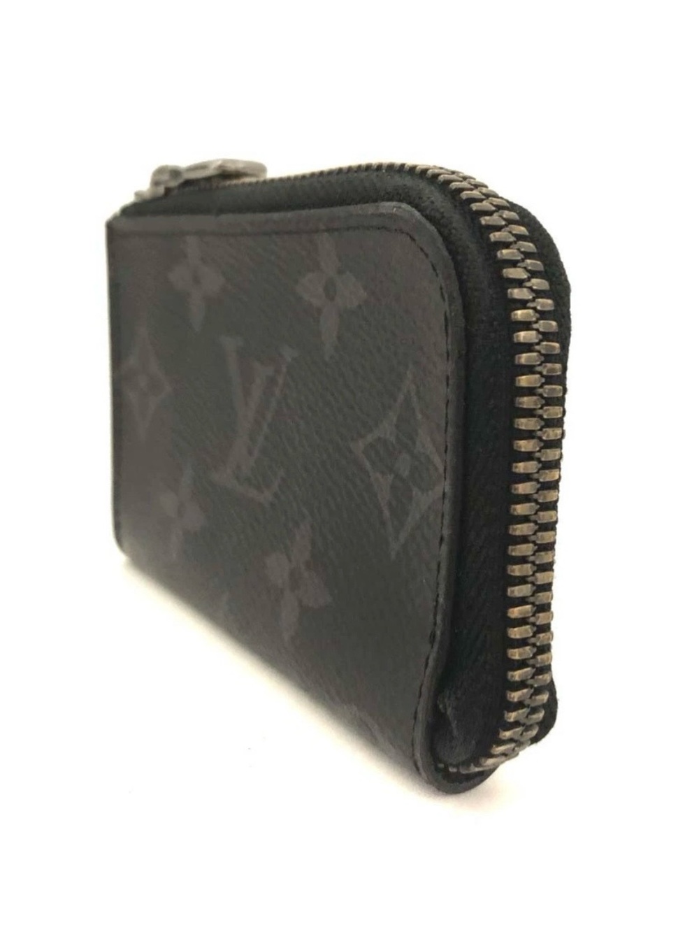 ✨🛍️ Louis Vuitton Monogram Eclipse Zip Around Coin Pouch Card Holder - Picture 3 of 6